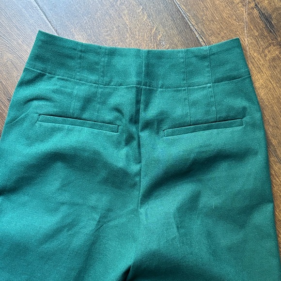Banana Republic High Waisted Forest Green Women's Dress Pants pleated - Picture 8 of 8